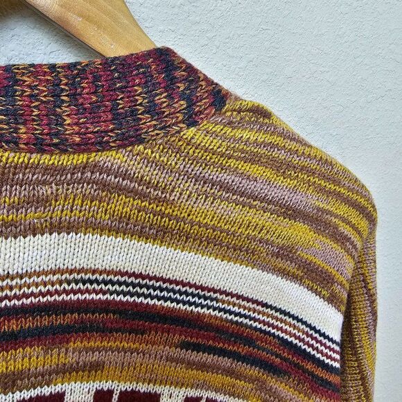 NWT Lucky Brand Aztec Boyfriend Open Cardigan Sweater Southwestern Size Medium - Picture 5 of 7